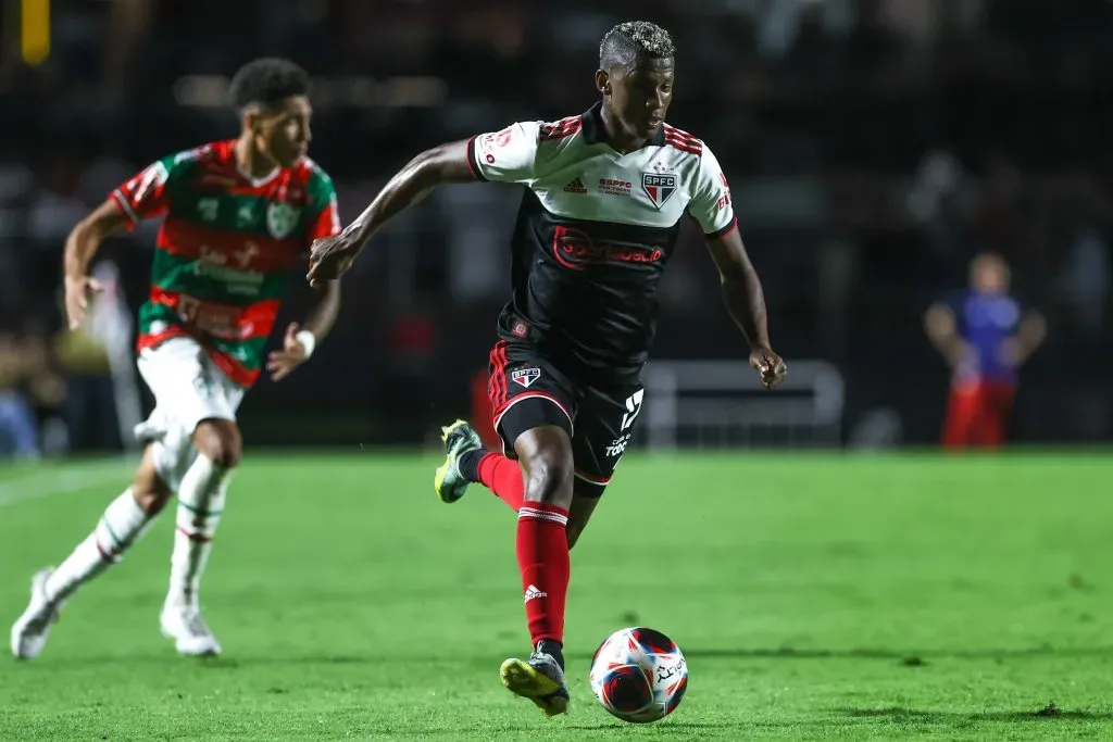 SP – Sao Paulo – 26/01/2023 – PAULISTA 2023, SAO PAULO X PORTUGUESA – Orejuela jogador do Sao Paulo durante partida contra o Portuguesa no estadio Morumbi pelo campeonato Paulista 2023. Foto: Marcello Zambrana/AGIF