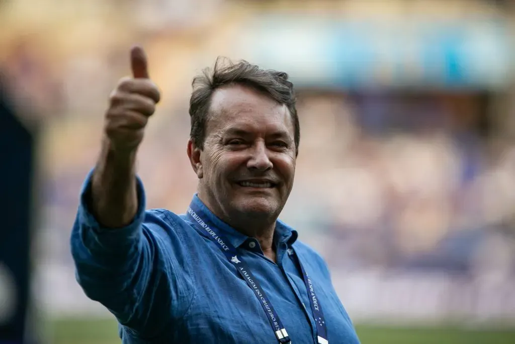Pedro Lourenço, dono da SAF do Cruzeiro. Foto: Fernando Moreno/AGIF