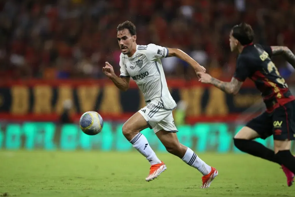 – Igor Gomes jogador do Atlético-MG durante a partida contra Sport na Arena de Pernambuco, pela 3ª fase da Copa do Brasil 2024. Foto: Marlon Costa/AGIF