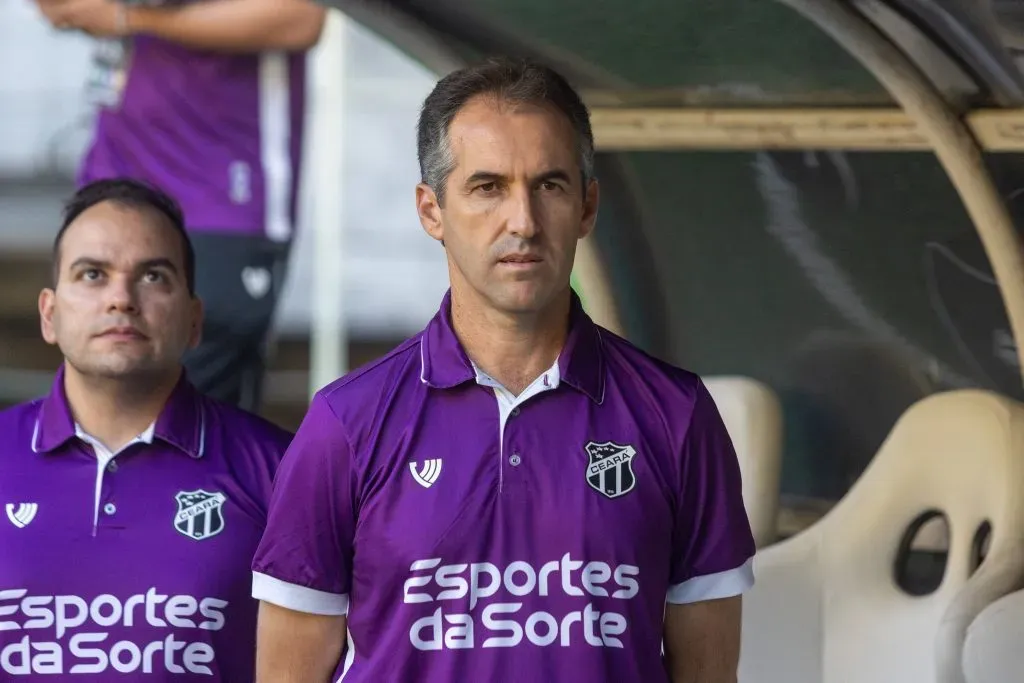 Léo Condé durante partida contra o Maracanã no Campeonato Cearense de 2025. Foto: Lucas Emanuel/AGIF