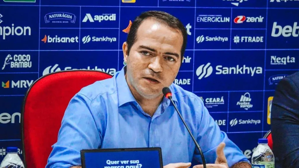 Marcelo Paz trouxe atualizações – Foto: Mateus Lotif/ Fortaleza EC.