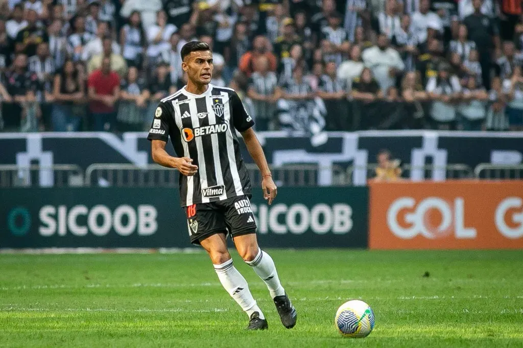 SP – BELO HORIZONTE – 21/07/2024 – BRASILEIRO A 2024, ATLETICO-MG X VASCO – Fausto Vera jogador do Atletico-MG durante partida contra o Vasco no estadio Arena MRV pelo campeonato Brasileiro A 2024. Foto: Fernando Moreno/AGIF