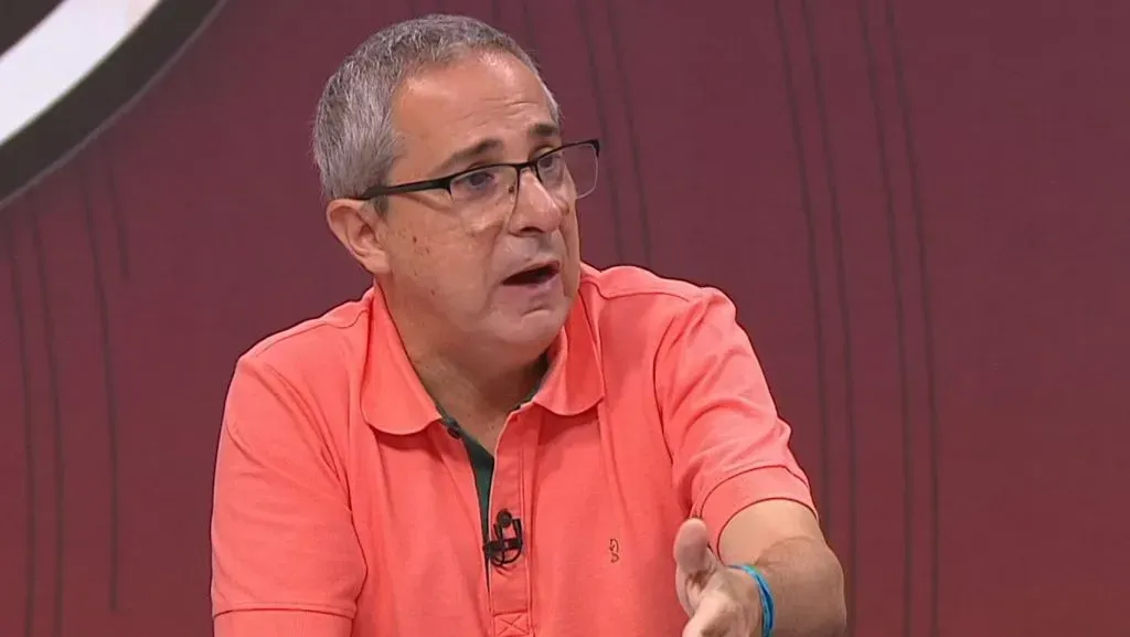 Foto: Reprodução/SporTV – Carlos Eduardo Mansur, comentarista do SporTV.