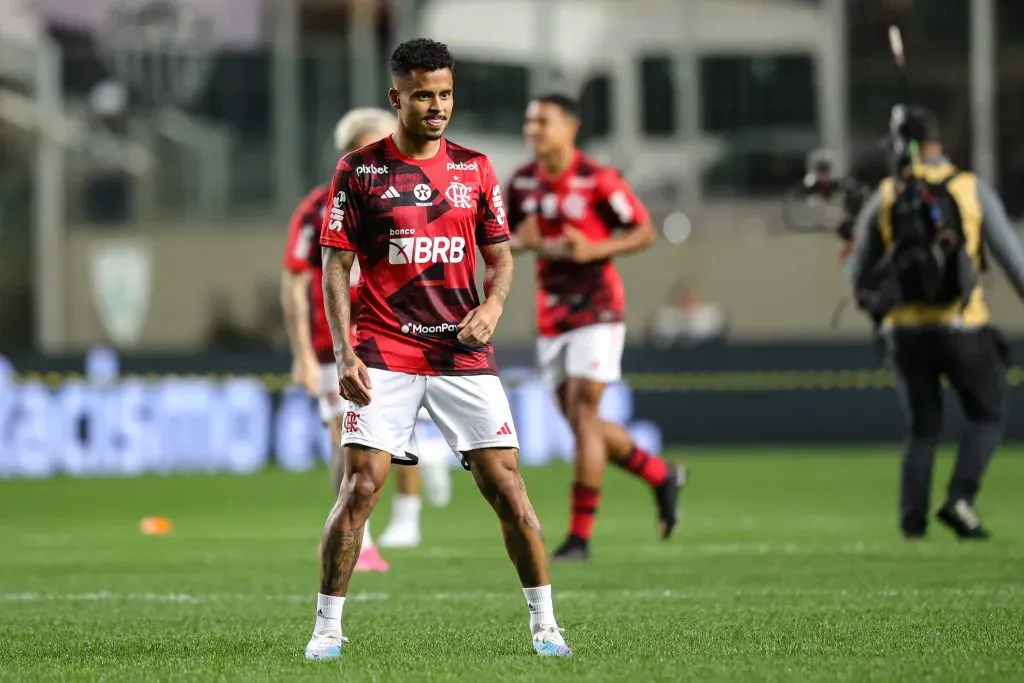 MG – BELO HORIZONTE – 29/07/2023 – BRASILEIRO A 2023, ATLETICO-MG X FLAMENGO – Allan jogador do Flamengo durante aquecimento antes da partida contra o Atletico-MG no estadio Independencia pelo campeonato Brasileiro A 2023. Foto: Gilson Lobo/AGIF