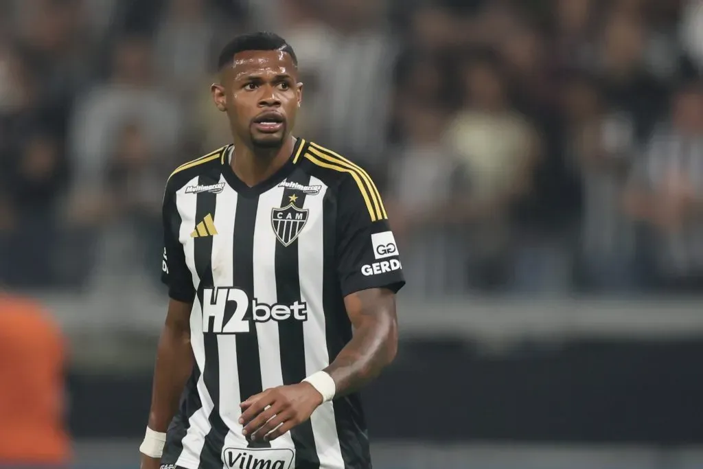 MG – BELO HORIZONTE – 29/01/2025 – MINEIRO 2025, ATLETICO-MG X AMERICA-MG – Junior Santos jogador do Atletico-MG durante partida contra o America-MG no estadio Mineirao pelo campeonato Mineiro 2025. Foto: Gilson Lobo/AGIF