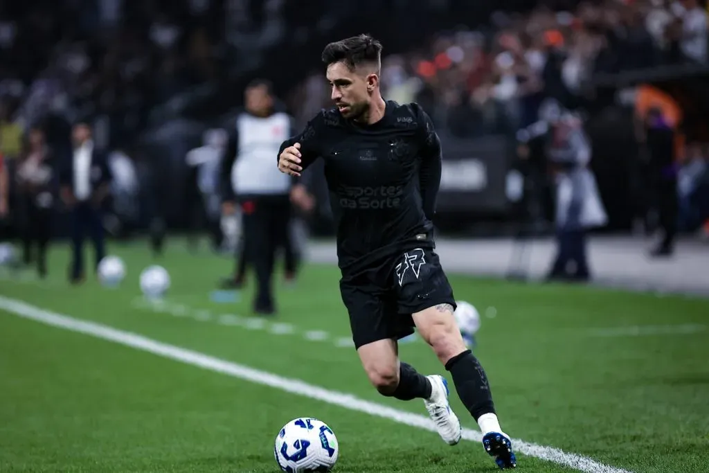 SP – SAO PAULO – 05/04/2025 – BRASILEIRO A 2025, CORINTHIANS X VASCO – Igor Coronado jogador do Corinthians durante partida contra o Vasco no estadio Arena Corinthians pelo campeonato Brasileiro A 2025. Foto: Fabio Giannelli/AGIF