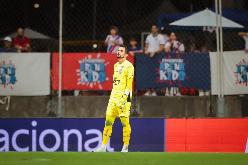 Marcos Felipe, goleiro do Bahia, contra o Botafogo (Imagem: Letícia Martins/EC Bahia)
