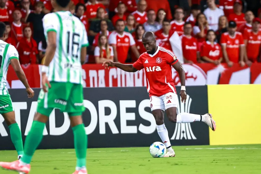 Enner Valencia jogador do Internacional durante partida contra o Atletico Nacional no Beira-Rio pelo campeonato Copa Libertadores 2025. Foto: Maxi Franzoi/AGIF
