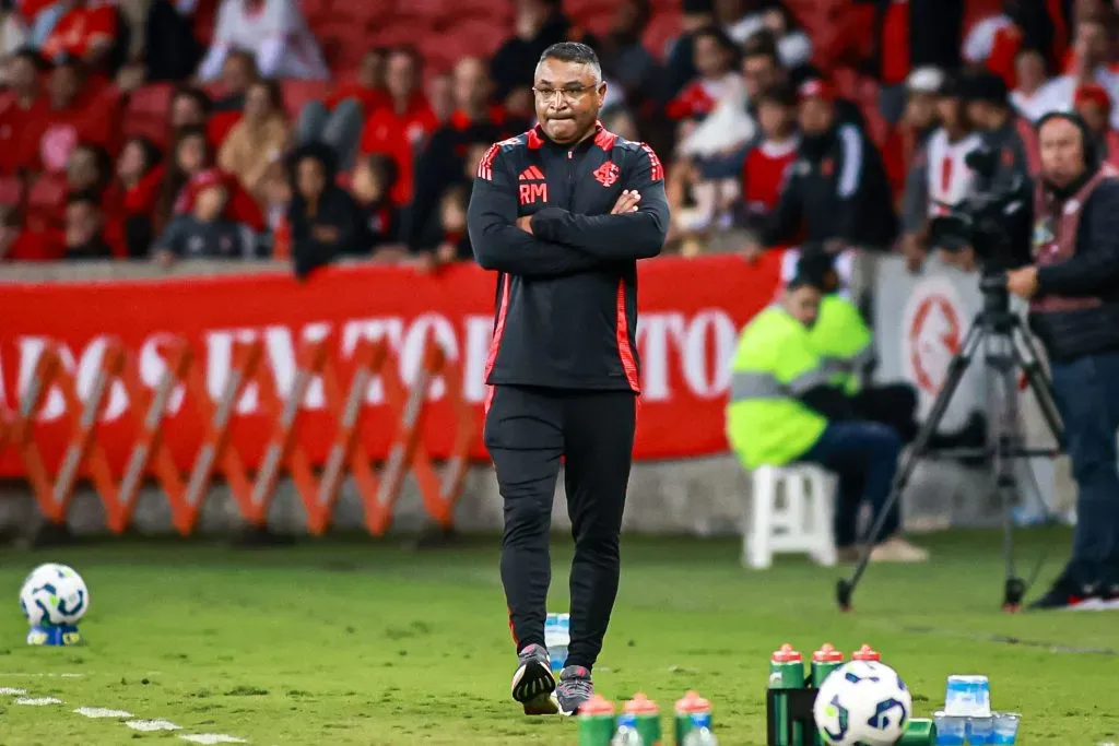 RS – PORTO ALEGRE – 29/04/2025 – COPA DO BRASIL 2025, INTERNACIONAL X MARACANA – Roger Machado tecnico do Internacional durante partida contra o Maracana no estadio Beira-Rio pelo campeonato Copa Do Brasil 2025. Foto: Maxi Franzoi/AGIF