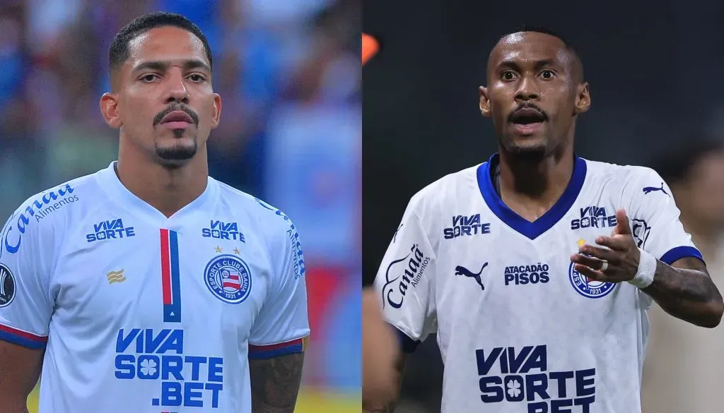 Gilberto, lateral direito, e Ademir, atacante, são desfalques no Bahia (Imagem: Walmir Cirne/AGIF / Ettore Chiereguini/AGIF)