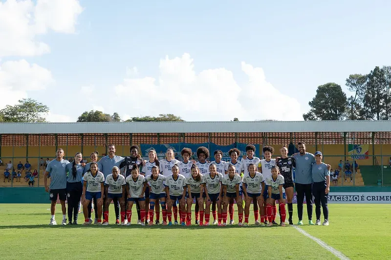 Elenco do Bahia que disputa o Brasileirão Feminino 2025 (Alê Torres/Staff Images Woman/CBF)