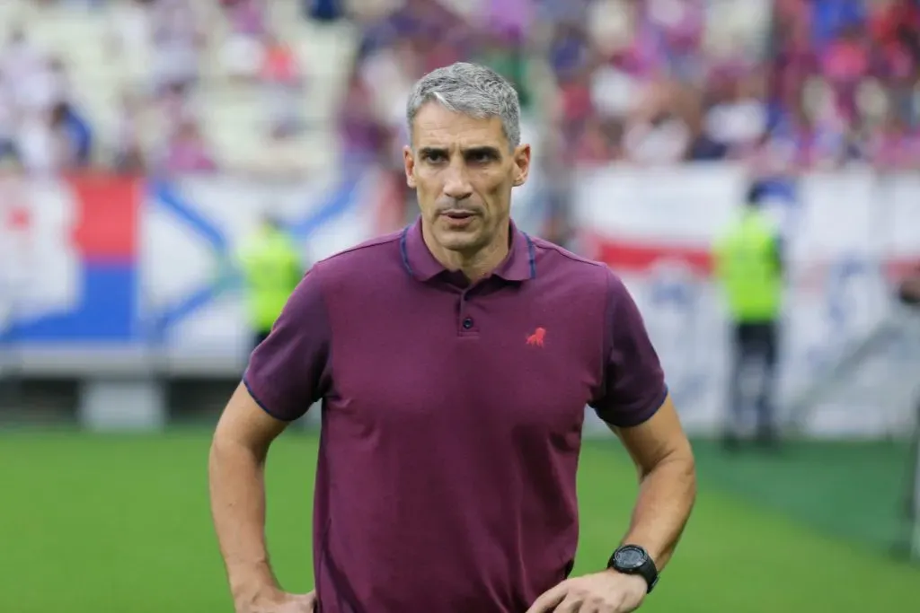 CE – FORTALEZA – 17/03/2024 – CEARENSE 2024, FORTALEZA X MARACANA – Vojvoda tecnico do Fortaleza durante partida contra o Maracana no estadio Arena Castelao pelo campeonato Cearense 2024. Foto: Lucas Emanuel/AGIF