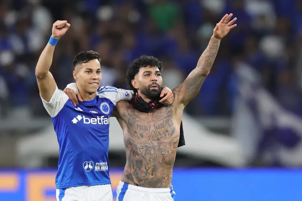 Kaio Jorge e Gabigol pelo Cruzeiro. Foto: Gilson Lobo/AGIF