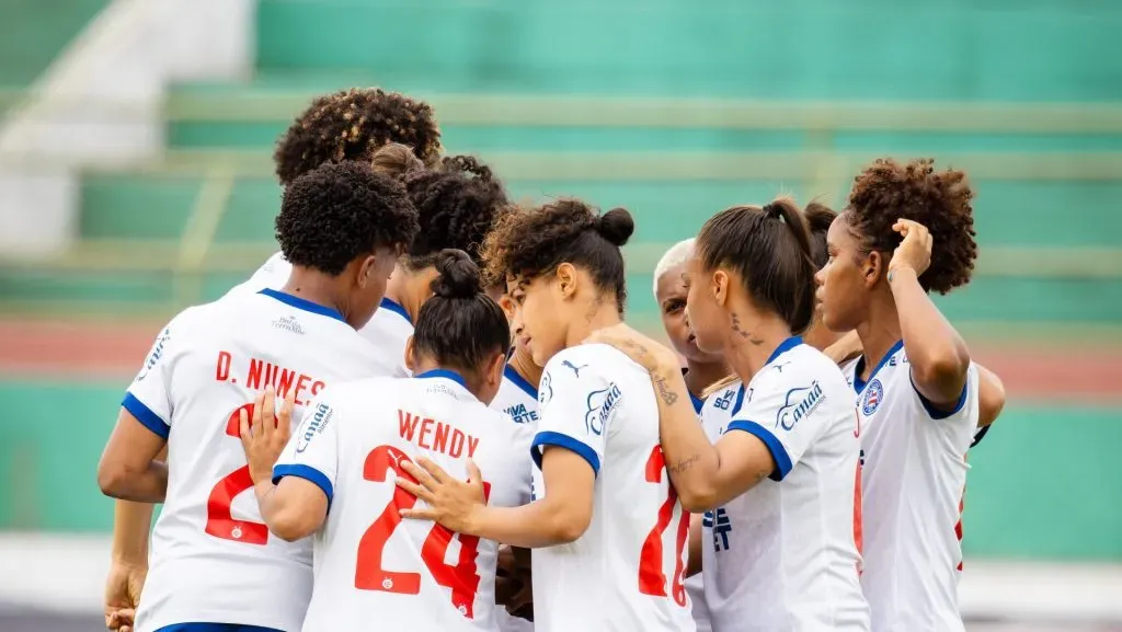 Jogadoras do Bahia antes de partida da equipe (Fotos: Letícia Martins/EC Bahia)