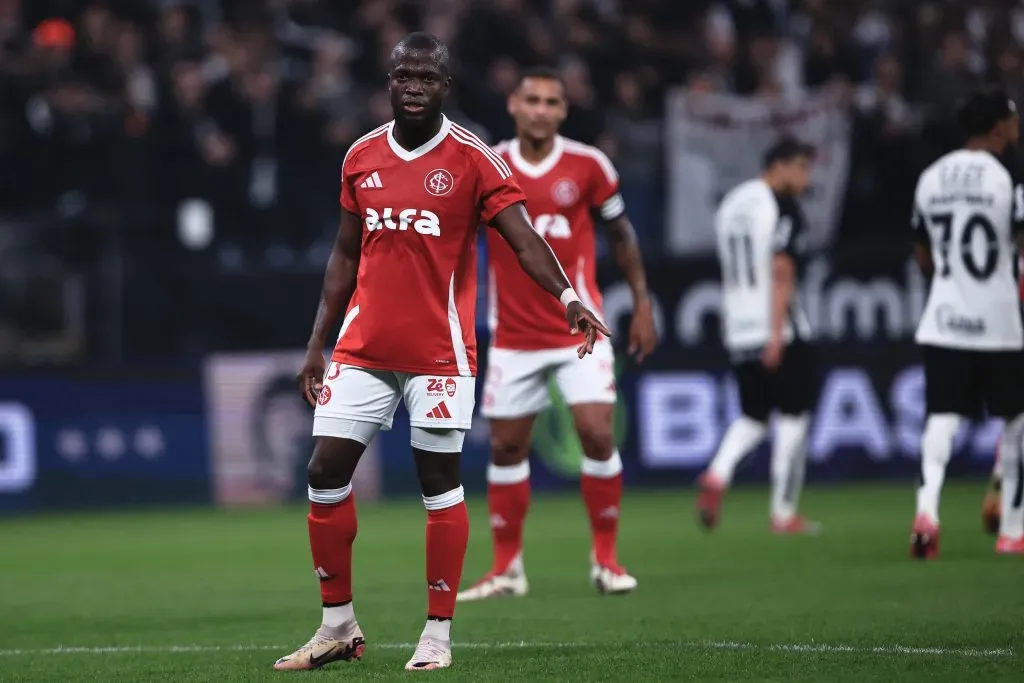 Enner Valencia jogador do Internacional durante partida contra o Corinthians pelo campeonato Brasileiro A 2025. Foto: Ettore Chiereguini/AGIF