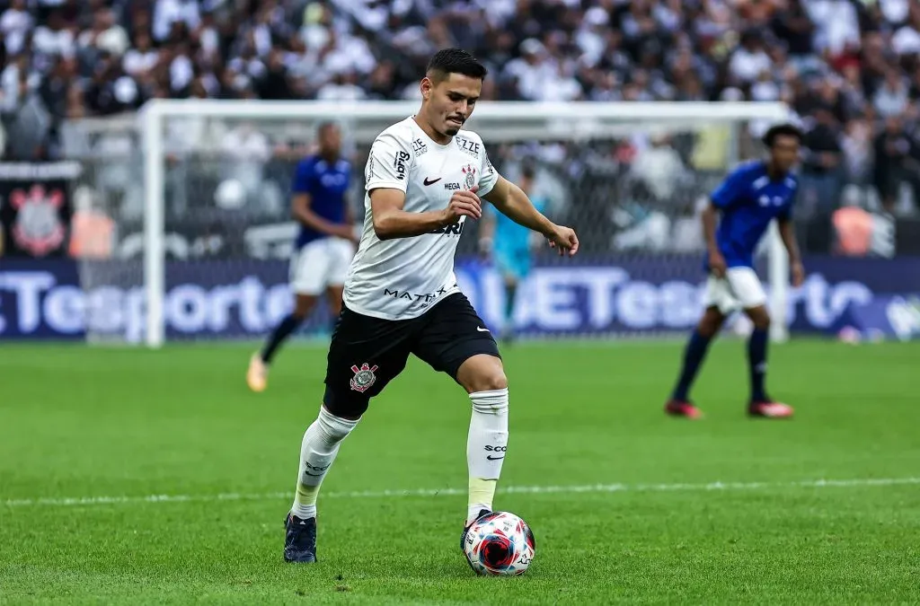 SP – SAO PAULO – 25/01/2024 – COPA SAO PAULO 2024, CORINTHIANS X CRUZEIRO – Thomas Agustin jogador do Corinthians durante partida contra o Cruzeiro no estadio Arena Corinthians pelo campeonato Copa Sao Paulo 2024. Foto: Fabio Giannelli/AGIF