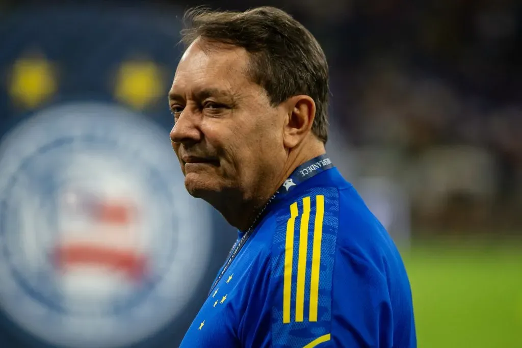 Pedrinho do Cruzeiro durante partida contra o Bahia pelo campeonato Brasileiro A 2025. Foto: Fernando Moreno/AGIF