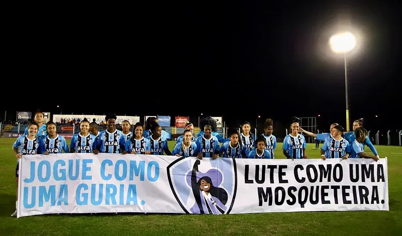Jogadoras do Grêmio na temporada 2025 (Reprodução/Staff Images/CBF)