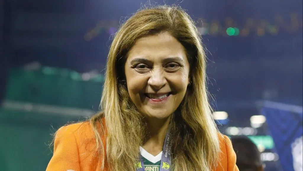 Leila Pereira, presidente do Palmeiras. (Photo by Ricardo Moreira/Getty Images)