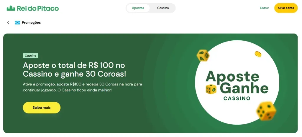 Promoções Do Rei do Pitaco