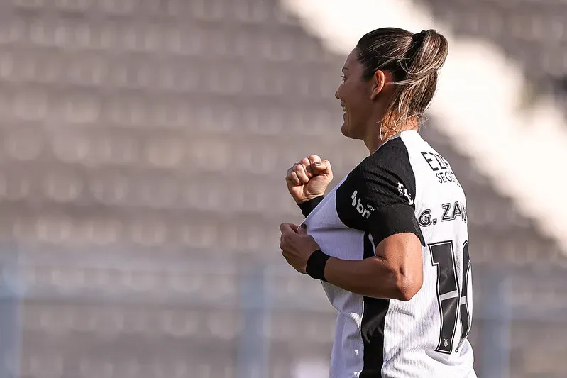 Gabi Zanotti comemorando gol pelo Corinthians (Reprodução/Rebeca Reis/Staff Images Woman/CBF)