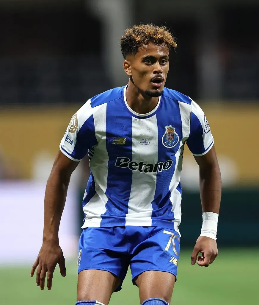 ATLANTA, GEORGIA – JUNE 19: Goncalo Borges #70 of FC Porto looks on during the second half of the FIFA Club World Cup 2025 group A match between Internacional CF Miami and FC Porto at Mercedes-Benz Stadium on June 19, 2025 in Atlanta, Georgia. (Photo by Kevin C. Cox/Getty Images)