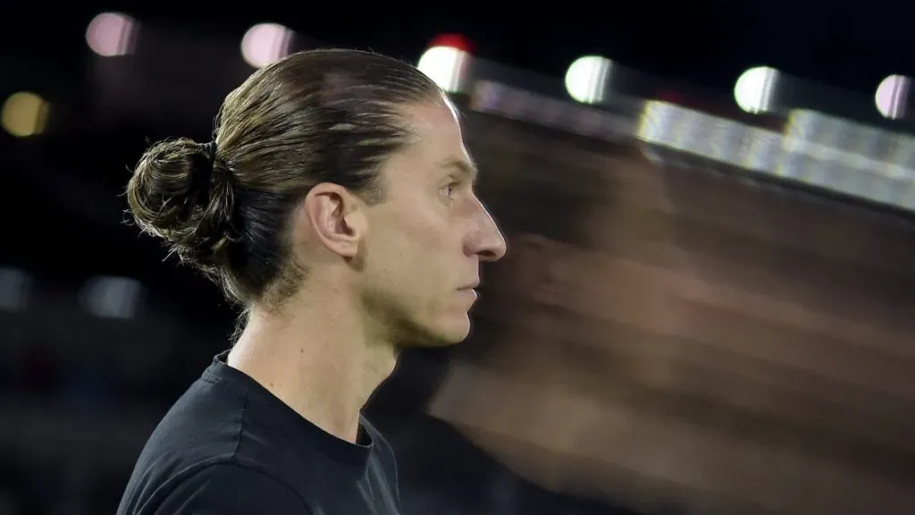 Filipe Luís durante Flamengo x Fluminense. Foto: Alexandre Loureiro/AGIF