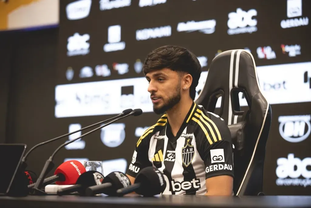 Biel, durante apresentação no Atlético-MG. Pedro Souza / Atlético