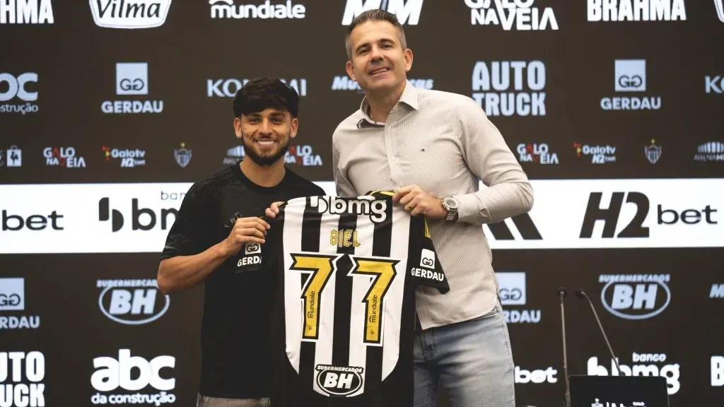 Biel estará à disposição de Cuca domingo, diante do Flamengo. Pedro Souza / Atlético