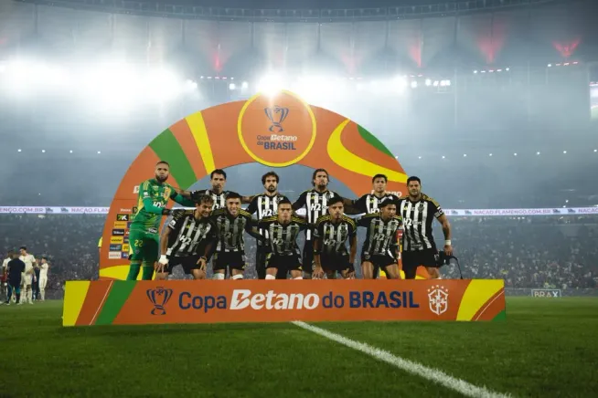 Atlético-MG contra o Flamengo, na Copa do Brasil. Foto: Pedro Souza/Atlético
