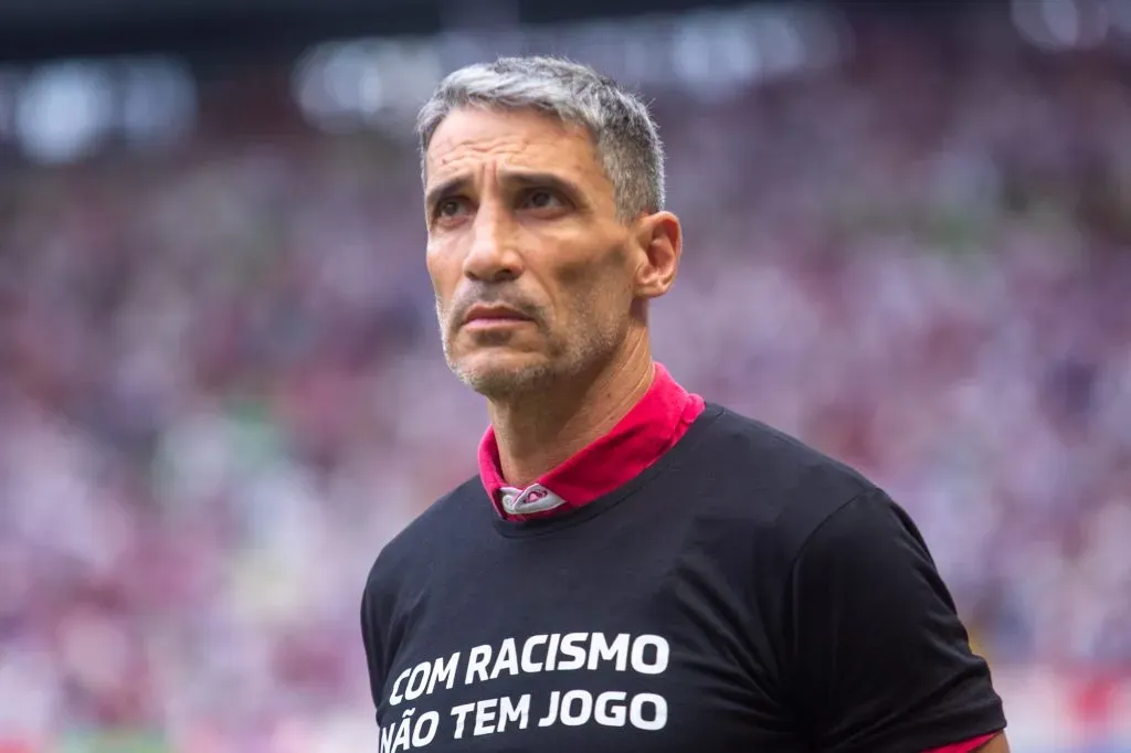 CE – FORTALEZA – 27/05/2023 – BRASILEIRO A 2023, FORTALEZA X VASCO – Vojvoda tecnico do Fortaleza durante partida contra o Vasco no estadio Arena Castelao pelo campeonato BRASILEIRO A 2023. Foto: Lucas Emanuel/AGIF