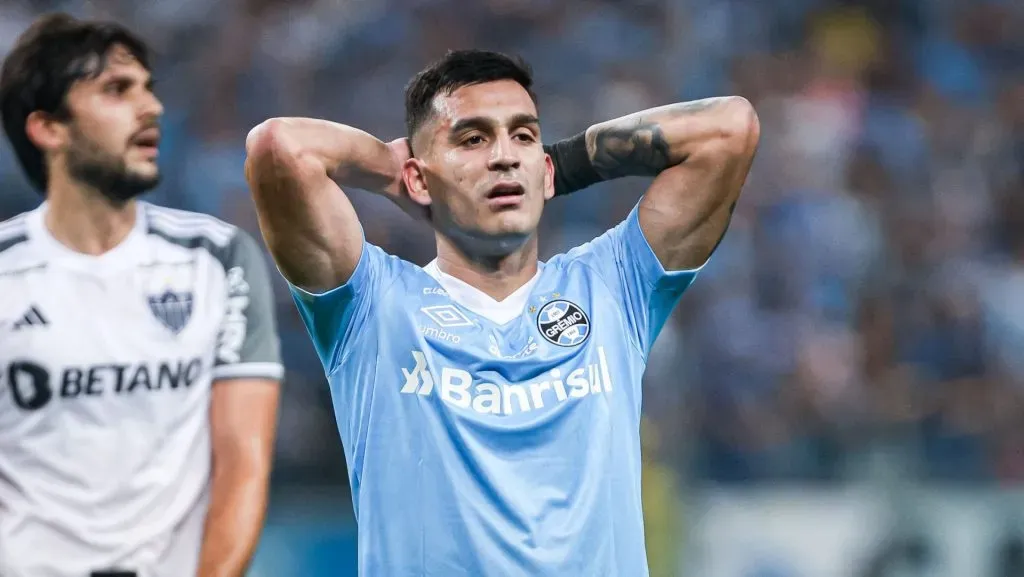 Franco Cristaldo pelo Grêmio. Foto: Maxi Franzoi/AGIF