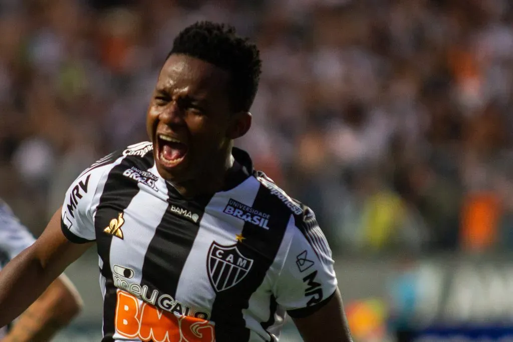 MG – Belo Horizonte – 01/12/2019 – Brasileiro A 2019 Atletico-MG x Corinthians – Cazares jogador do Atletico-MG comemora seu gol durante partida contra o Corinthians no estadio Independencia pelo campeonato Brasileiro A 2019. Foto: Alessandra Torres/AGIF