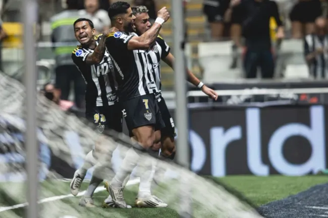 Gol do Hulk na vitória do Atlético-MG. Foto: Pedro Souza / Atlético