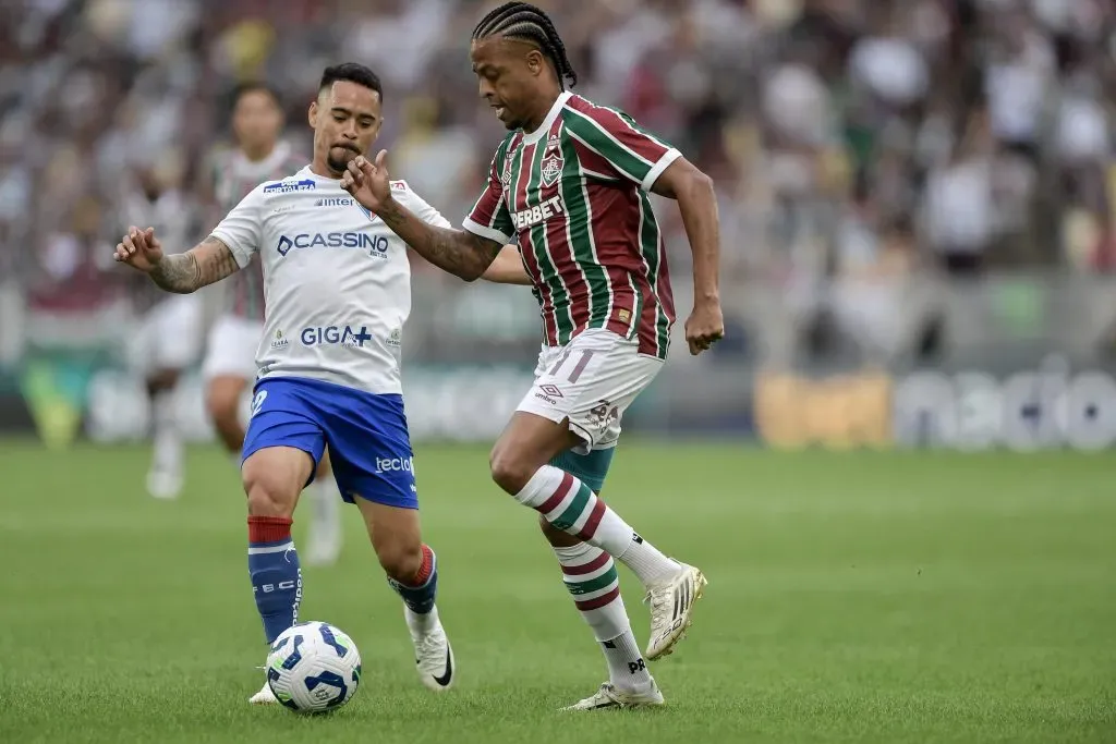 Jogadores do Fluminense e Fortaleza no estadio Maracana pelo campeonato Brasileiro A 2025. Foto: Thiago Ribeiro/AGIF