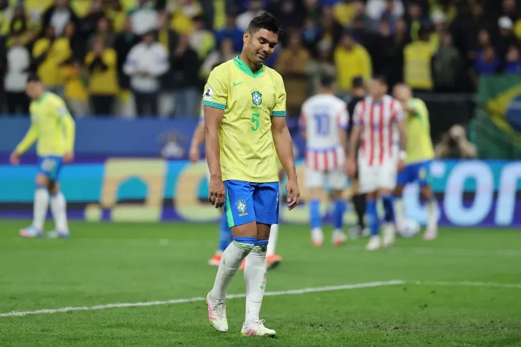 Casemiro pela Seleção Brasileira. (Photo by Wagner Meier/Getty Images)