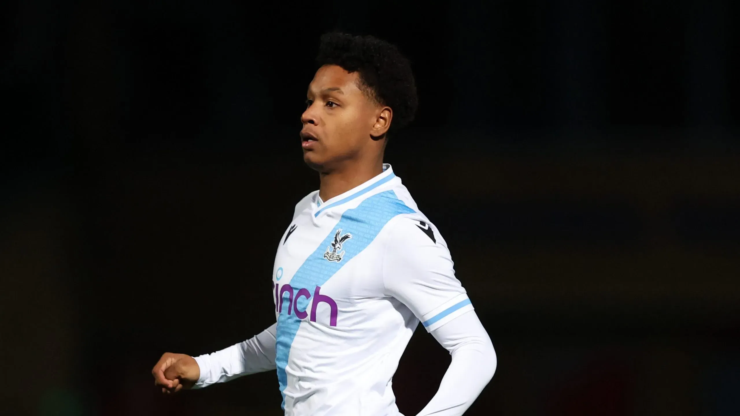 STEVENAGE, ENGLAND – NOVEMBER 14: Matheus Franca of Crystal Palace during the Bristol Street Motors Trophy match between Stevenage and Crystal Palace U21 at The Lamex Stadium on November 14, 2023 in Stevenage, England. (Photo by Catherine Ivill/Getty Images)