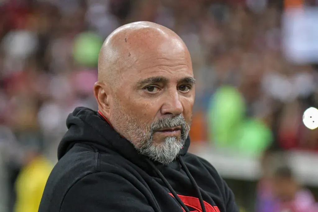 RJ – RIO DE JANEIRO – 05/07/2023 – COPA DO BRASIL 2023, FLAMENGO X ATHLETICO-PR – Jorge Sampaoli tecnico do Flamengo durante partida contra o Athletico-PR no estadio Maracana pelo campeonato Copa do Brasil 2023. Foto: Thiago Ribeiro/AGIF