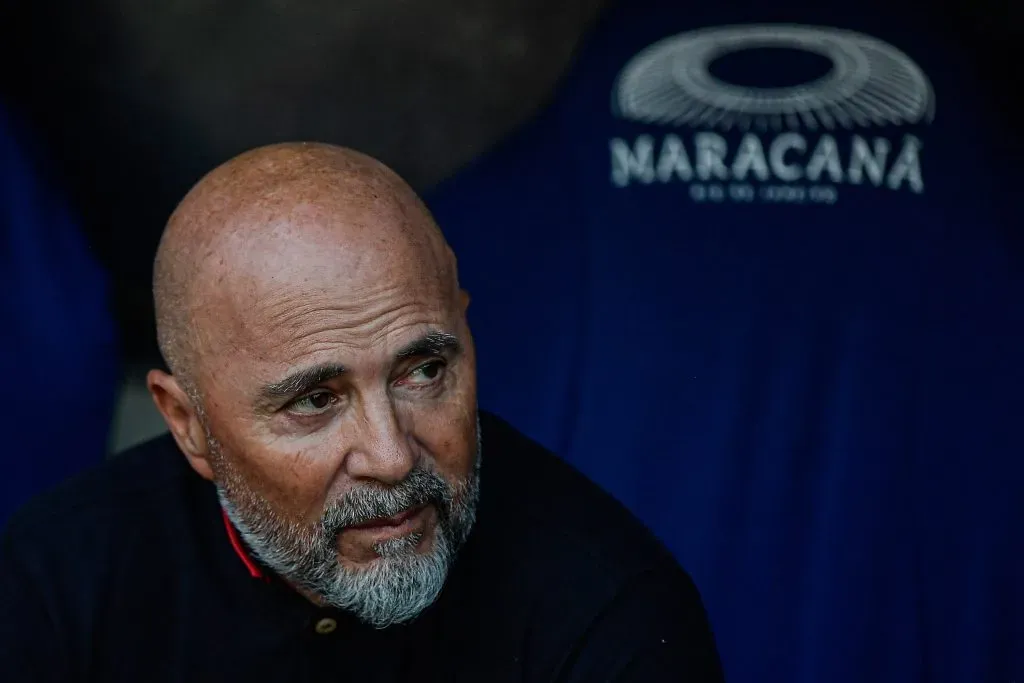 RJ – RIO DE JANEIRO – 21/05/2023 – BRASILEIRO A 2023, FLAMENGO X CORINTHIANS – Jorge Sampaoli tecnico do Flamengo durante partida contra o Corinthians no estadio Maracana pelo campeonato BRASILEIRO A 2023. Foto: Thiago Ribeiro/AGIF