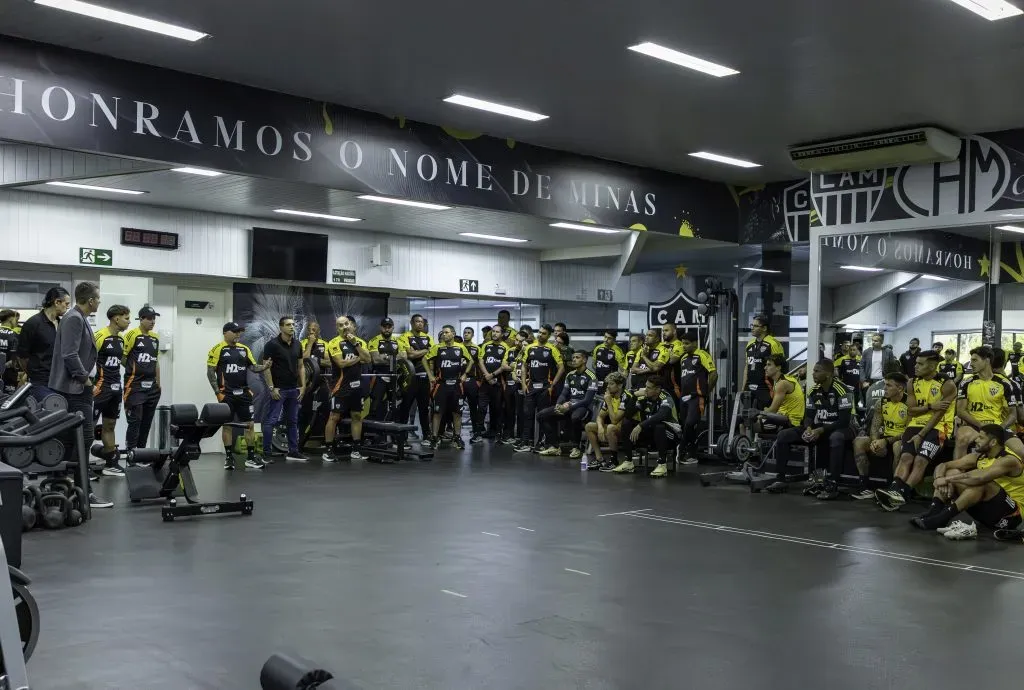 Sampaoli em seu primeiro treino no retorno ao Atlético-MG. Paulo Henrique França / Atlético