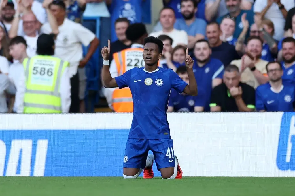 Estêvão em campo pelo Chelsea. (Photo by Eddie Keogh/Getty Images)