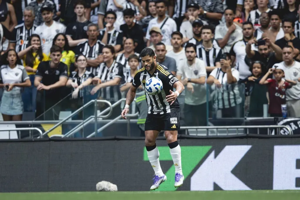 Hulk em empate contra o Santos. Foto: Pedro Souza / Atlético