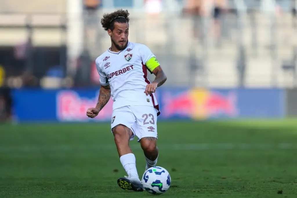 Guga jogador do Fluminense durante a partida contra o Bragantino – Foto: Marlon Costa/AGIF
