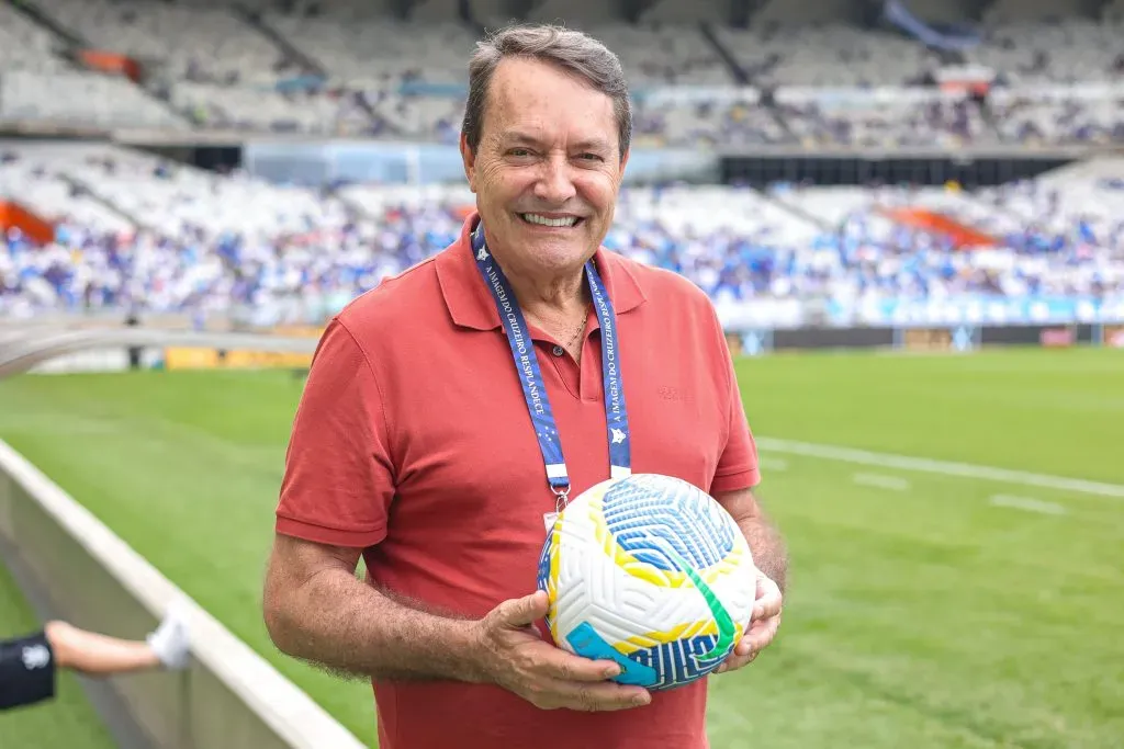 Pedro Lourenco proprietário da SAF do Cruzeiro durante partida contra o Corinthians pelo campeonato Brasileiro A 2024. Foto: Gilson Lobo/AGIF