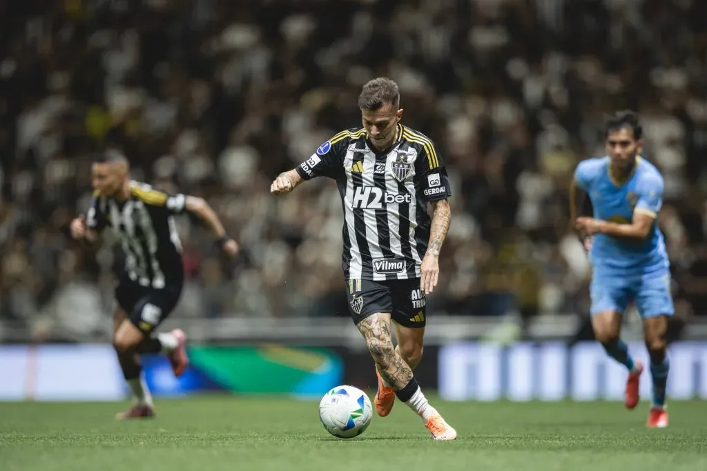 Bernard foi o herói da noite na Arena MRV. Foto: Pedro Souza / Atlético