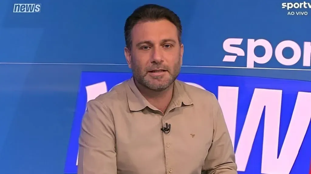 André Loffredo, jornalista do SporTV. Foto: Reprodução X