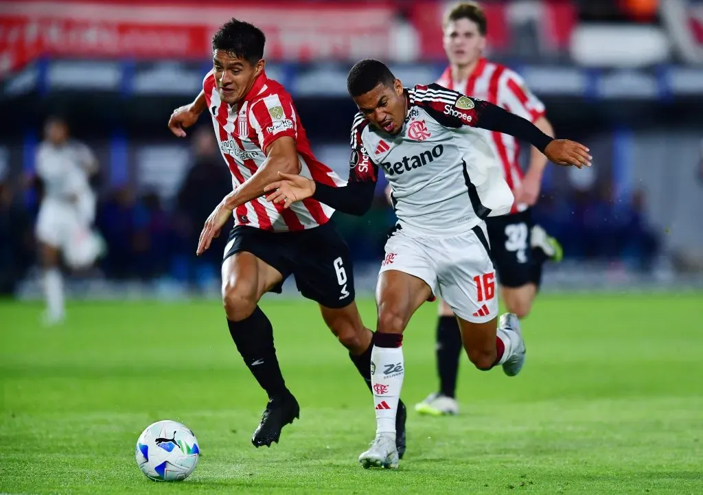Estudiantes x Flamengo pela Libertadores 2025. (Foto: Marcelo Endelli/Getty Images)