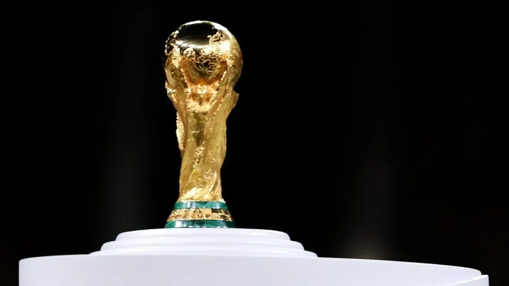 Troféu da Copa do Mundo. (Photo by Clive Brunskill/Getty Images)