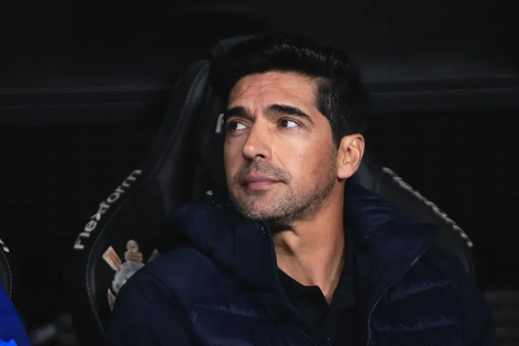 Abel Ferreira tecnico do Palmeiras durante partida contra o Corinthians no estadio Arena Corinthians pelo campeonato Brasileiro A 2025. Foto: Ettore Chiereguini/AGIF