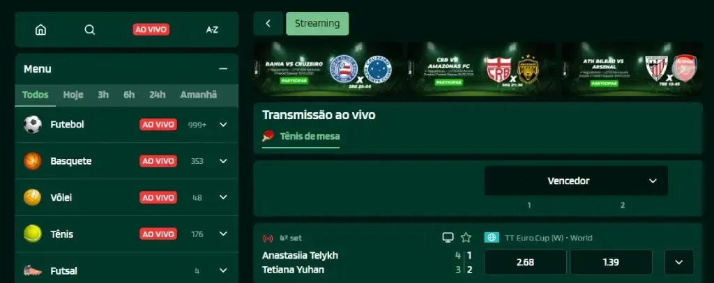 Apostas Ao Vivo LotoGreen